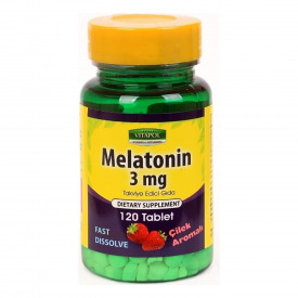 Vitapol Mela-Tonin 3 Mg 120 Tablet Fast Dissolve Çilek Aromalı