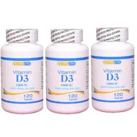 Nutrivita Nutrition Vitamin D3 1000 Iu 120 Tablet 3 Adet