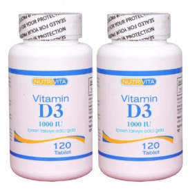 Nutrivita Nutrition Vitamin D3 1000 Iu 120 Tablet 2 Adet