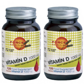 Force Nutrition Vitamin D 1000 Iu 120 Tablet 2 Kutu